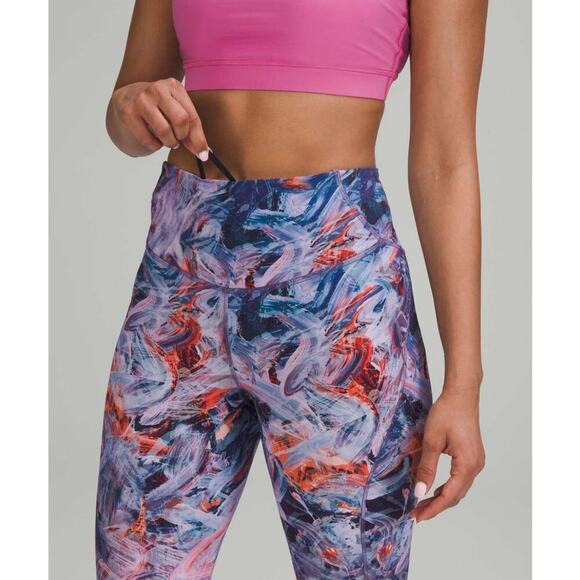 Lululemon Women's‎ Plus Size 20 Blue/Purple High-Rise Crop Leggings 23" - Picture 3 of 10